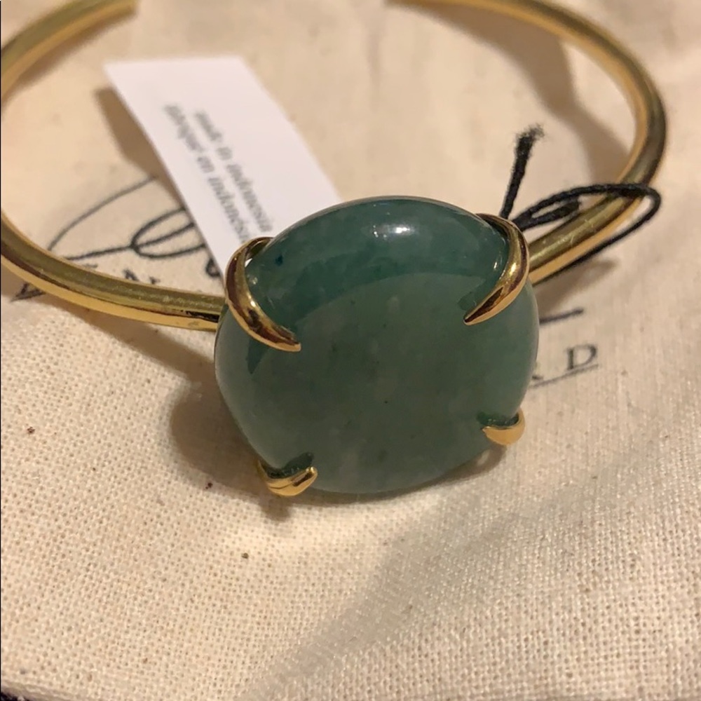 Lena Bernard Delfina Cuff Green Aventurine
